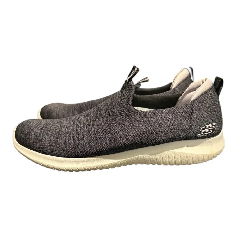 Skechers Women's Ultra Flex Slip Ons Sneakers Gray Size 10 149170 Athletic